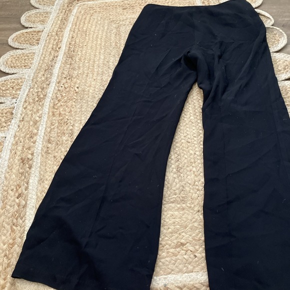 Brooks Brothers Women's Dressy Pants Black High Rise Stretch Wide Leg Trousers 8 - Picture 9 of 9